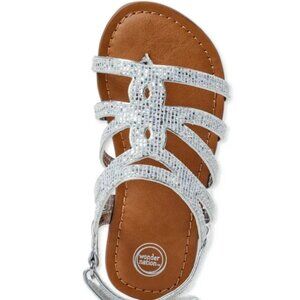 Wonder Nation Toddler Girls Rhinestone Sandal Girls 8